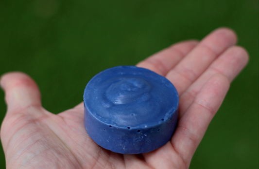 Savon bleu!